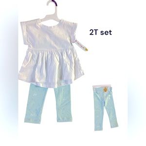 Cat&Jack 2pc. Spring bunnies set. 2T.​